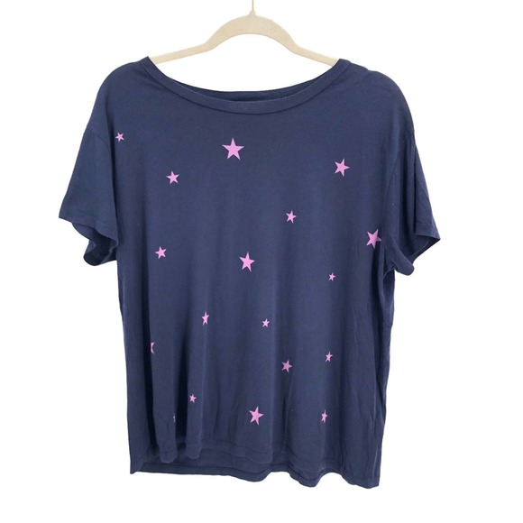 Sundry Womens Size Small Lightweight Star Print Short Sleeve Tee Shirt Scoopneck - Picture 6 of 7